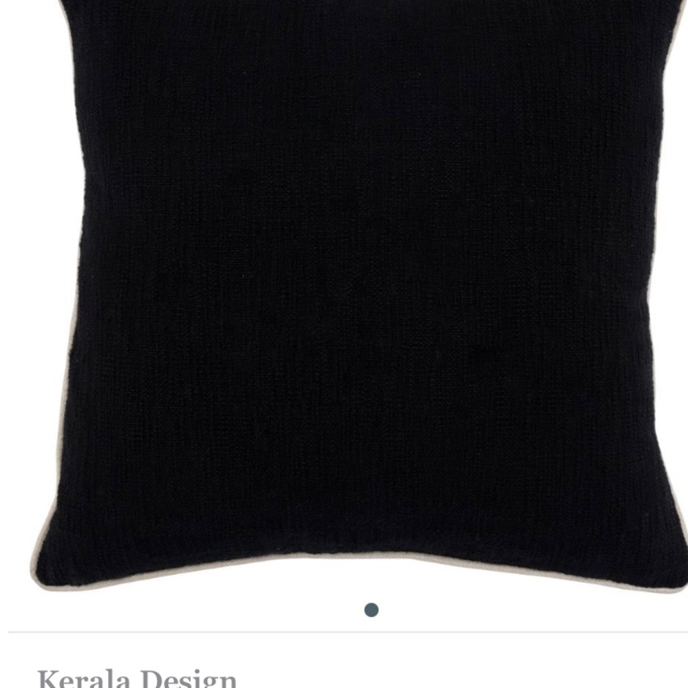 2 Kamila’s solid color design pillow and 100 percent cotton fabric.